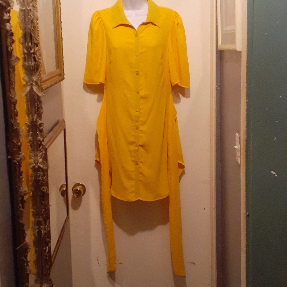Goblu short sleeve shirt dress